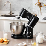 8-Quart Household Stand Mixer with Accessories in Black Kitchen Appliances Living and Home 