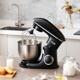 7-Quart Black Household Stand Mixer Kitchen Appliances Living and Home 