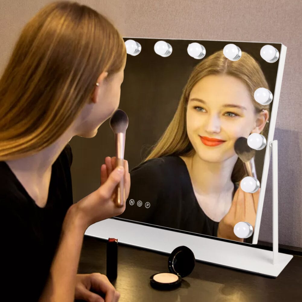 Adjusted Hollywood Vanity LED Lighted Makeup Mirror LED Make Up Mirrors Living and Home 