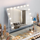 Adjusted Hollywood Vanity LED Lighted Makeup Mirror LED Make Up Mirrors Living and Home 