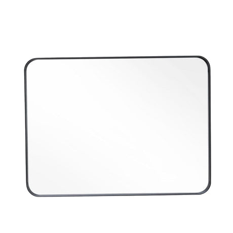 122cm W Aluminum Frame Bathroom Vanity Wall Mirror with Rounded Corner Bathroom Mirrors Living and Home 