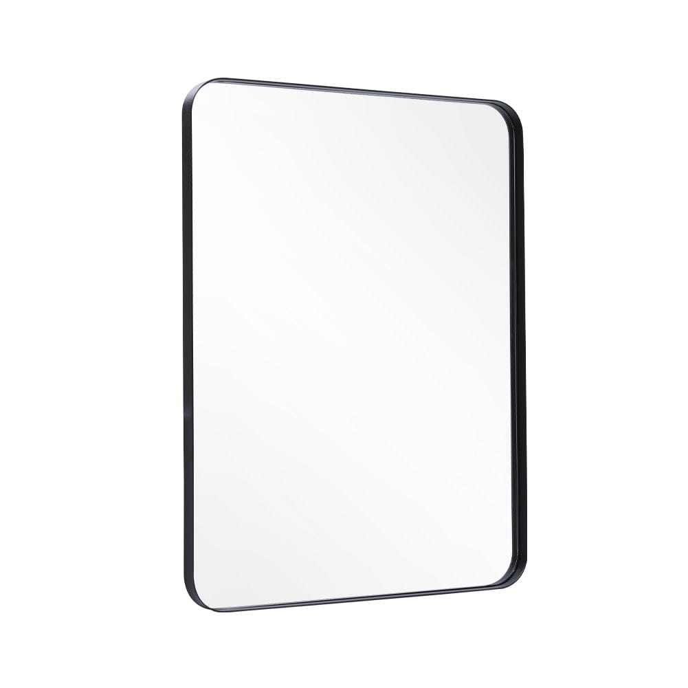 122cm W Aluminum Frame Bathroom Vanity Wall Mirror with Rounded Corner Bathroom Mirrors Living and Home 