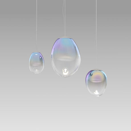 Lightsin Elegant Nebula Coloured Glass Pendant Light Lightsin UK 20cm Dia × 19cm H In Stock 