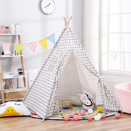 Children Indian Tent Teepee Kids Indoor Play House Living and Home 