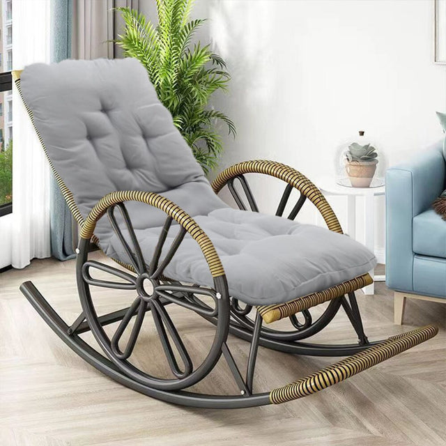 Rocking Chair Tufted Seat Pad Non-Slip Seat Cushion Living and Home 