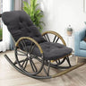 Rocking Chair Tufted Seat Pad Non-Slip Seat Cushion Living and Home 