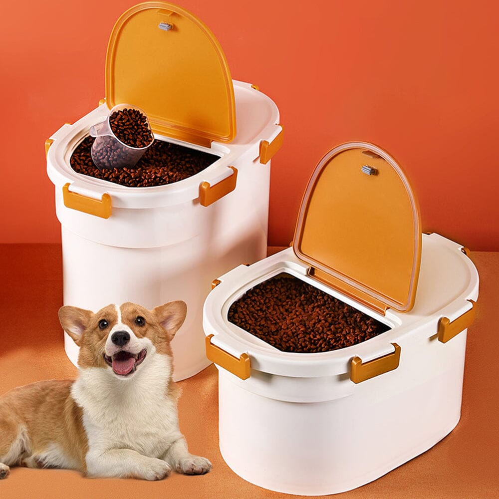 Airtight Flat-Top Pet Food Storage Bin for Dogs and Cats - 4-6kg Capacity Living and Home 