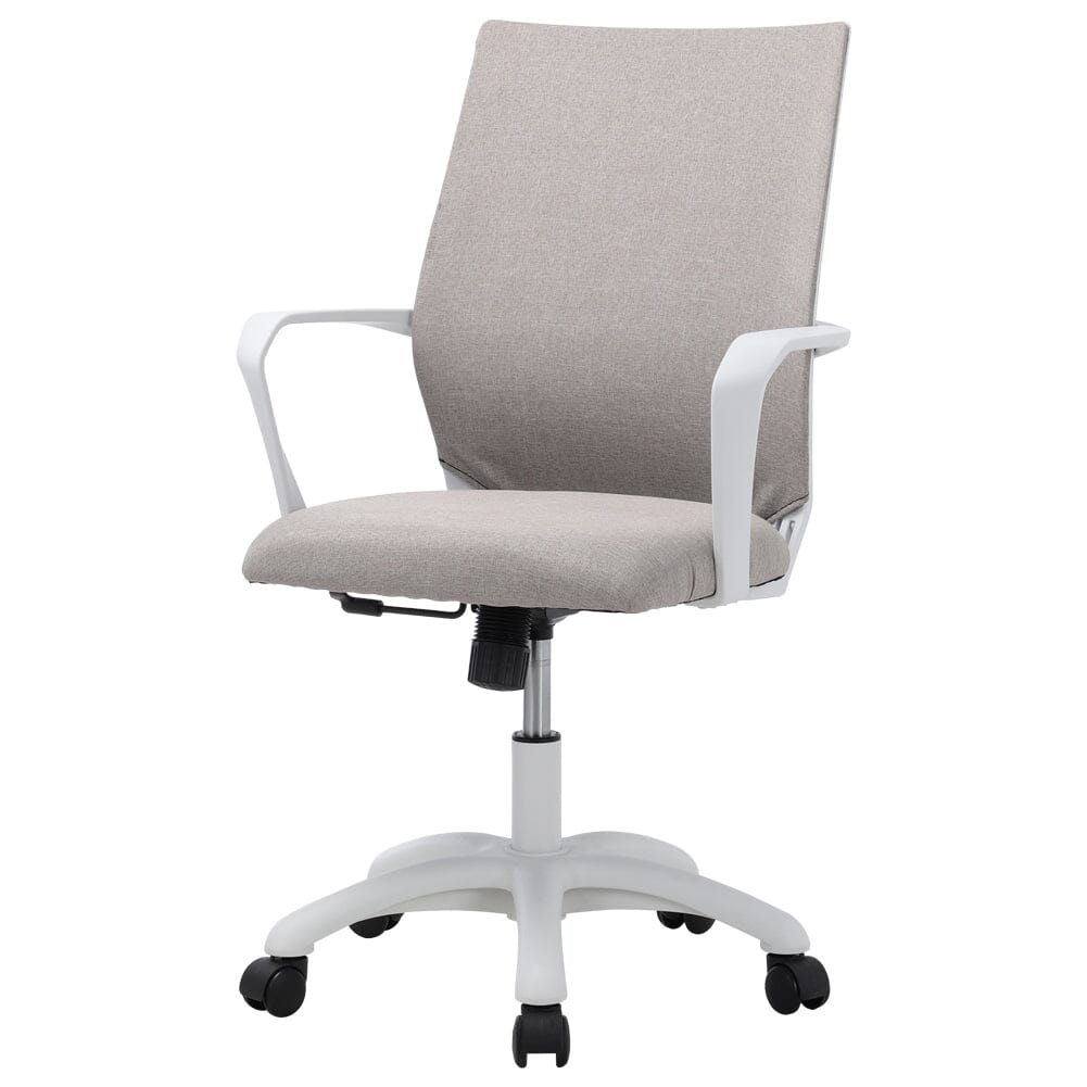 Khaki Fabric Swivel Chair Computer Ergonomic Office Chair Home Office Chairs Living and Home 