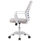 Khaki Fabric Swivel Chair Computer Ergonomic Office Chair Home Office Chairs Living and Home 