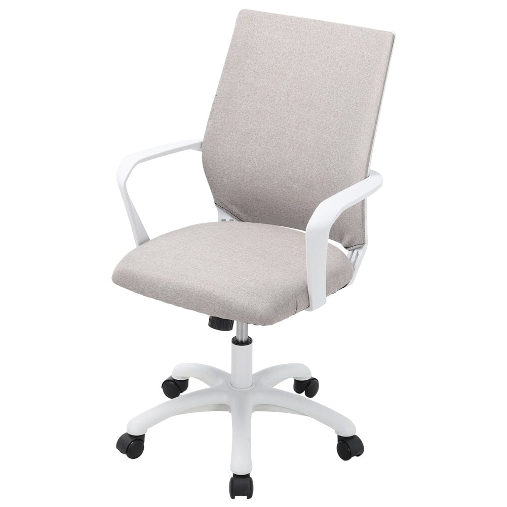 Khaki Fabric Swivel Chair Computer Ergonomic Office Chair Home Office Chairs Living and Home 