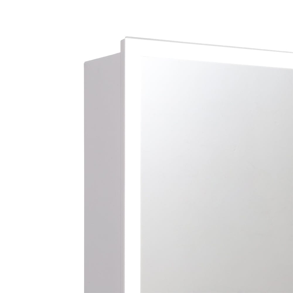 65cm Wide Elegant Double Door Bathroom Mirror LED Frameless Mirror Cabinet Bathroom Mirror Cabinets Living and Home 