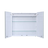 Bathroom Bouble Doors LED Mirror Cabinet with Smart Switch Bathroom Mirror Cabinets Living and Home 