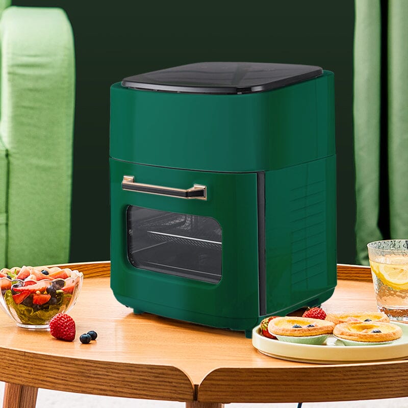 11L Large Green 360° Heat Rotation Digital Air Fryer Oven Kitchen Air Fryers Living and Home 