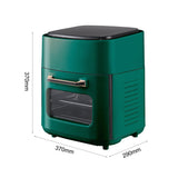 11L Large Green 360° Heat Rotation Digital Air Fryer Oven Kitchen Air Fryers Living and Home 