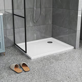 2ft/3ft White Acrylic Shower Tray with Drain Shower Trays Living and Home 