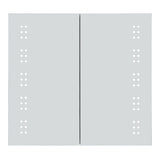 Frameless Double Door LED Bathroom Mirror Cabinet Bathroom Mirror Cabinets Living and Home 