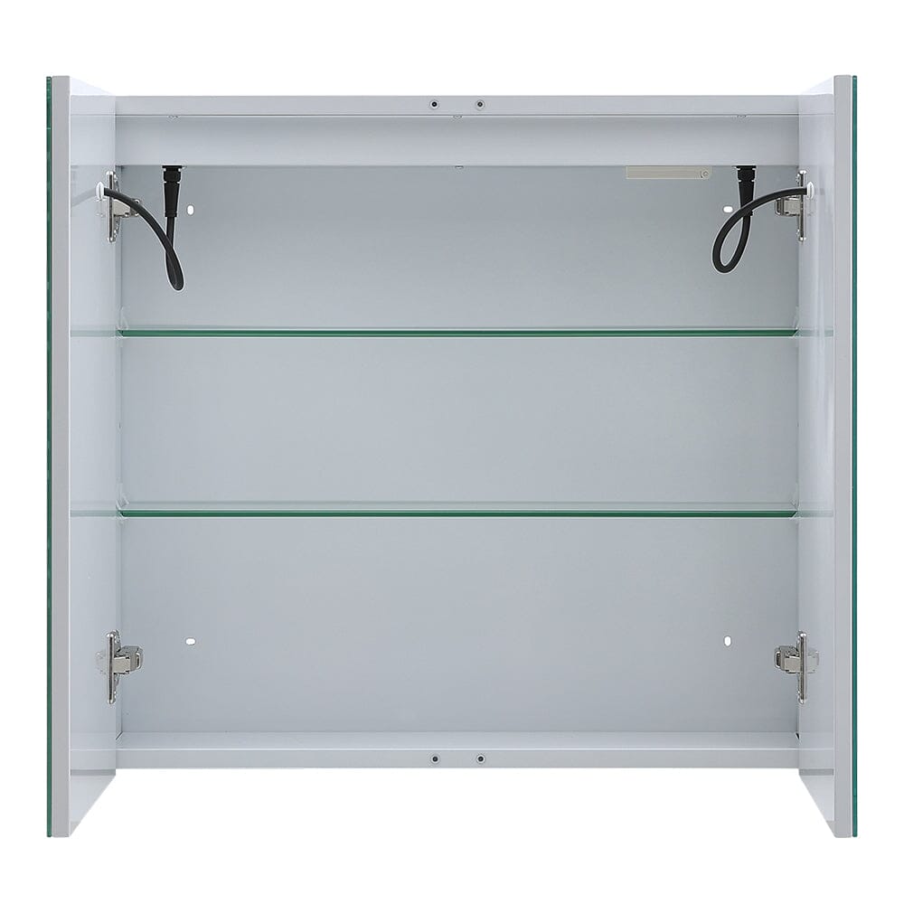 Frameless Double Door LED Bathroom Mirror Cabinet Bathroom Mirror Cabinets Living and Home 