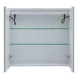 Frameless Double Door LED Bathroom Mirror Cabinet Bathroom Mirror Cabinets Living and Home 