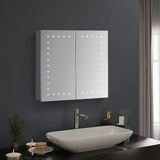 Morden Frameless Mirror Cabinet with LED Lighting Bathroom Mirror Cabinets Living and Home 