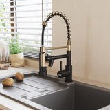 Kitchen Faucet with Pull Down Spring Spout and Pot Filler Kitchen Taps Living and Home 