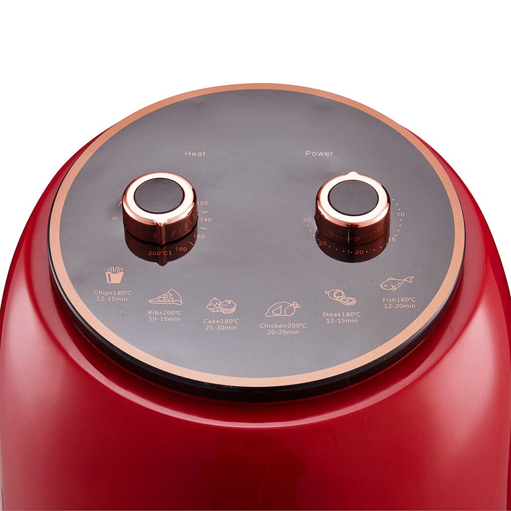 8L Knob Air Fryer Rapid hot for 4-10 People Air Fryers Living and Home 