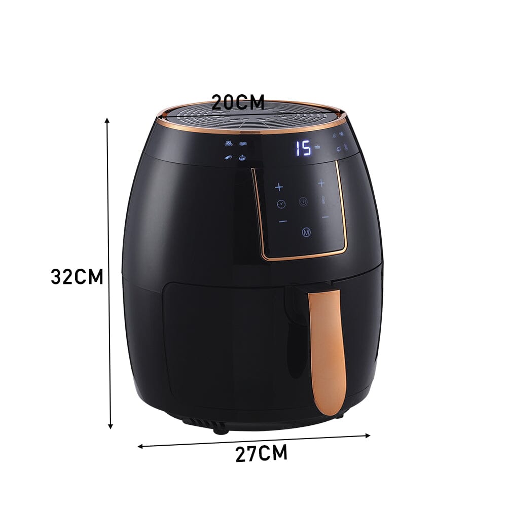 Large 5.5L Digital Touchscreen Air Fryer Kitchen Appliances Living and Home 