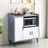 Contemporary Home Sideboard Cabinet with Storage Living and Home Blue 