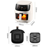 8L Digital Smart Air Fryer with Visible Window Kitchen Appliances Living and Home 