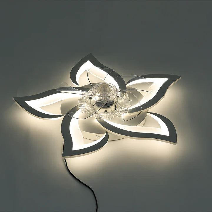 Flower Shape LED Ceiling Fan Light Living and Home 