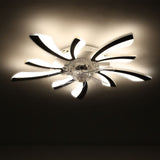 78cm Dia. Acrylic Creative Ceiling Fan with LED Lights Ceiling Fans Living and Home 