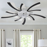 78cm Dia. Acrylic Creative Ceiling Fan with LED Lights Ceiling Fans Living and Home 