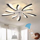 78cm Dia. Acrylic Creative Ceiling Fan with LED Lights Ceiling Fans Living and Home 