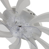 78cm Dia. Acrylic Creative Ceiling Fan with LED Lights Ceiling Fans Living and Home 