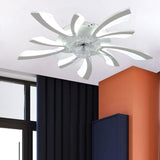 78cm Dia. Acrylic Creative Ceiling Fan with LED Lights Ceiling Fans Living and Home 