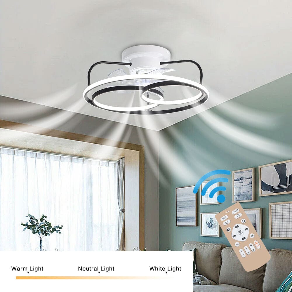 LED 3 Round Ceiling Fan Light Living and Home 