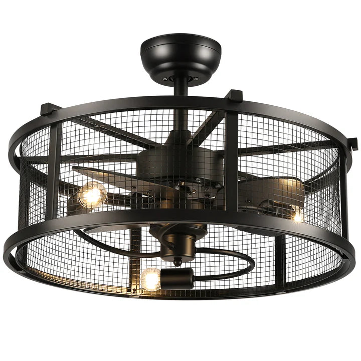 Metal Industrial Ceiling Fan Light Living and Home 