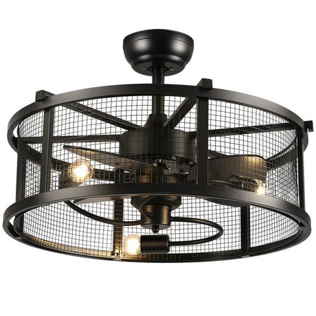 Metal Industrial Ceiling Fan Light Living and Home 