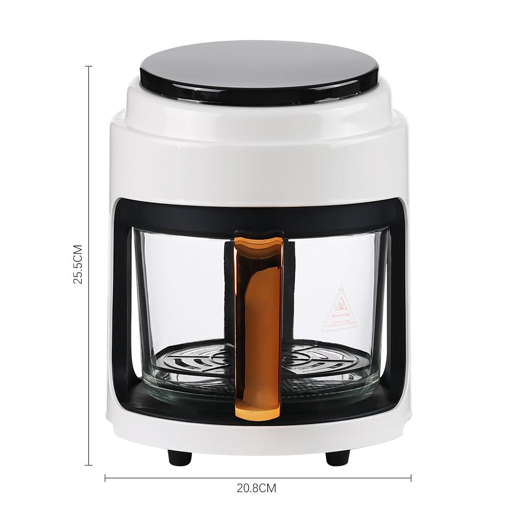 Small 2.2L White/Black Visible Basket Air Fryer Air Fryers Living and Home 