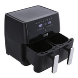 8L Black Touch Screen Air Fryer with Dual Basket Air Fryers Living and Home 