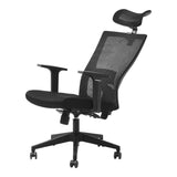 Executive Ergonomic Office Chair with Black Mesh and Cotton Seat Living and Home 