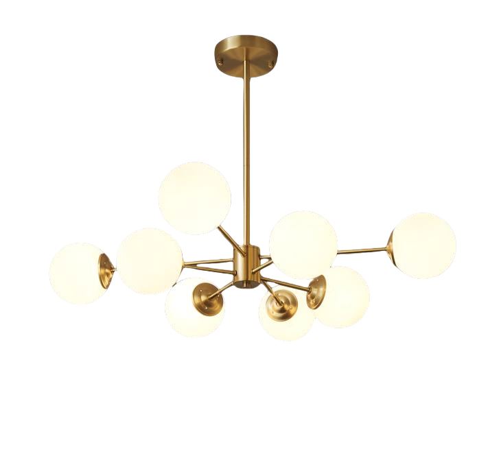 Lightsin Post-Modern Creative Copper Globe Chandelier Lightsin 