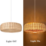 Lightsin Handwoven Rattan Pendant Light Rustic Charm with Elegant Touch Lightsin™ 