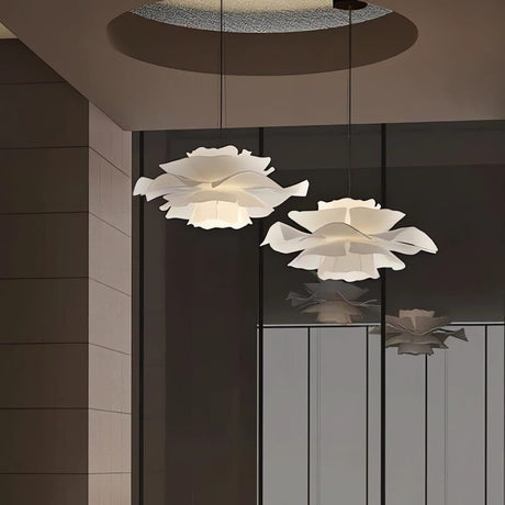 Lightsin Refined White Acrylic Flower Pendant Light Lightsin 