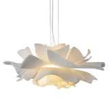 Lightsin Refined White Acrylic Flower Pendant Light Lightsin 