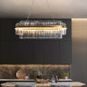 Lightsin Brass Ring Multi-Tiered Crystal LED Pendant Light Lightsin UK Oval 100cm L x 30cm W x 26cm H ( 2-Tier) 