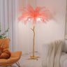 Lightsin LED Enchanting Feather Decor Floor Lamp Lightsin Pink 35 Feathers(100cm L×170cm H) 