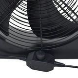 27cm H Ventilation Fan Wall-Mounted Copper Motor Exhaust Axial Fan Exhaustor Fan Living and Home 