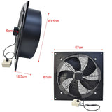 27cm H Ventilation Fan Wall-Mounted Copper Motor Exhaust Axial Fan Exhaustor Fan Living and Home 