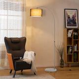 Arched Floor Lamp Marble Base with Shade Living and Home 