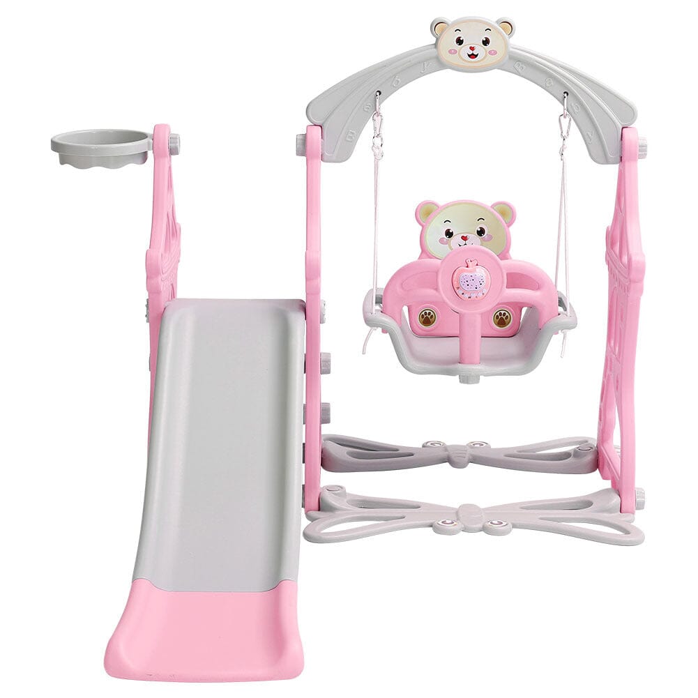 Toddler Swing and Slide Playset for Indoor and Outdoor Living and Home 